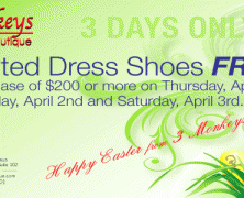 Dress Shoes Free at 3 Monkeys