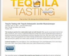 Walton Arts Center Hosts Tequila Tasting