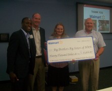 Big Brothers Big Sisters Mentoring Program Receives $20,000 from Walmart