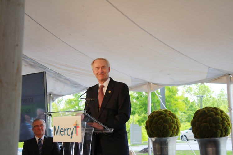 Mercy Northwest Arkansas leaders were joined by Gov. Asa Hutchinson as they announced $247 million expansion plans.