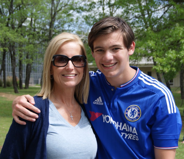 Mandy Hunt with son, Jacob, who will be in the school's first graduating class in 2020